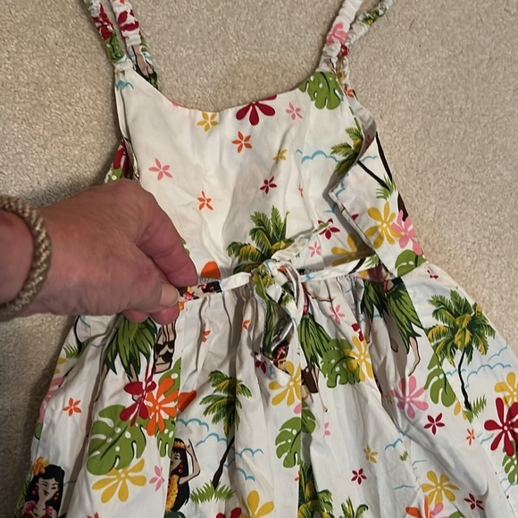Pacific Legend Apparel Girls Hawaiian Hula Girl Print Dress Size 7-8 - Picture 8 of 8